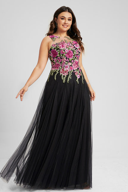 Robe Trapèze Fleur De Sombrelle - gallery 4
