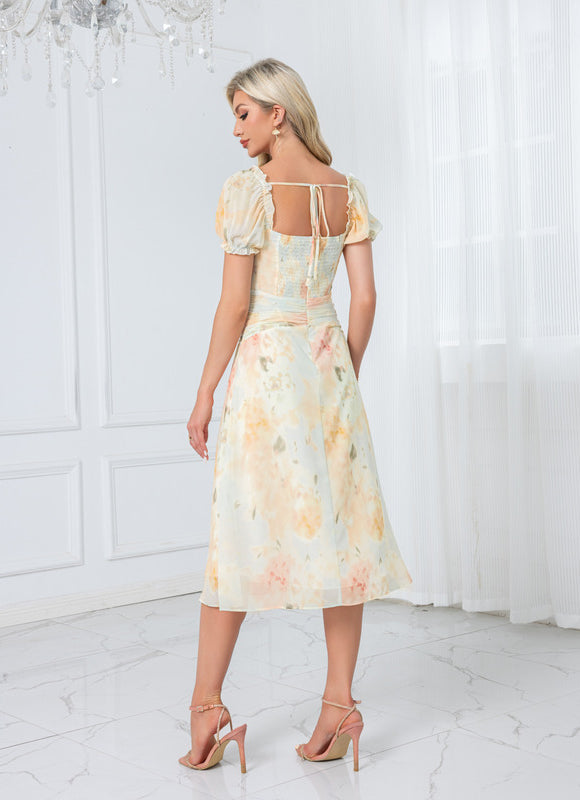 Robe Trapèze Chiffon Pastel - gallery 8