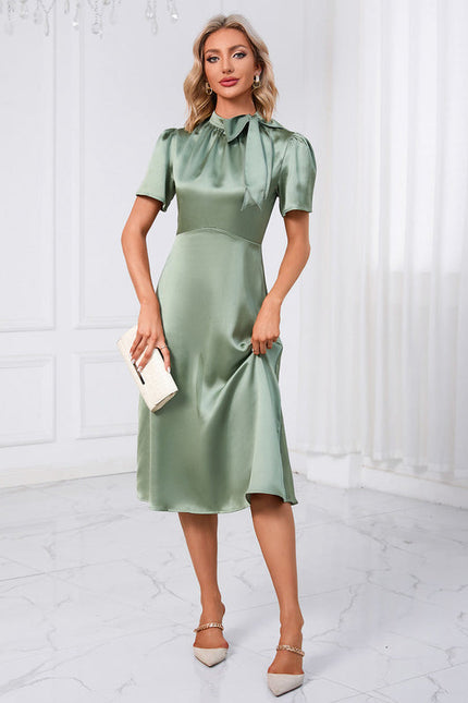 Robe Trapèze Vogue Satinée - gallery 4