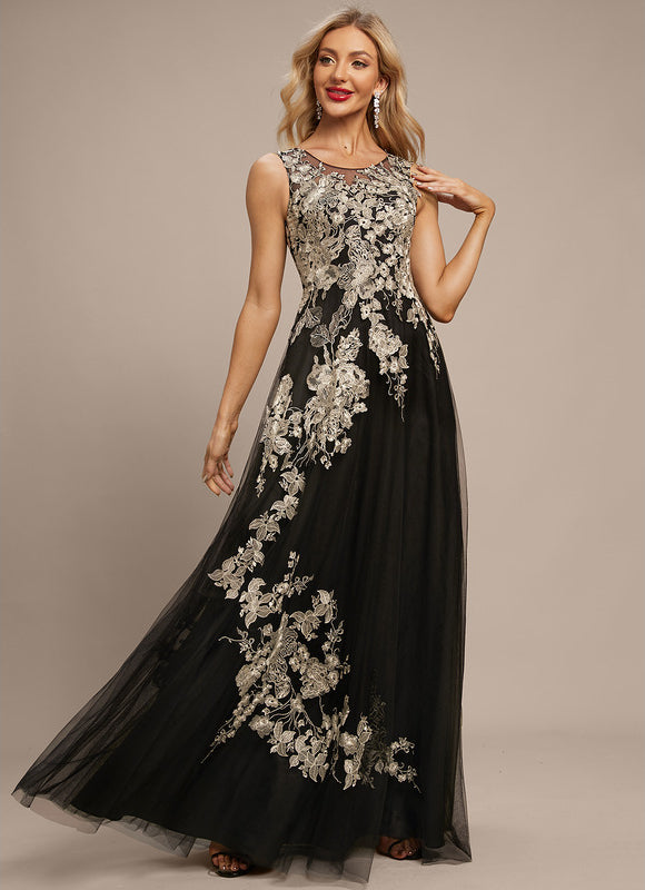 Robe Trapèze Aérienne Noir - gallery 2