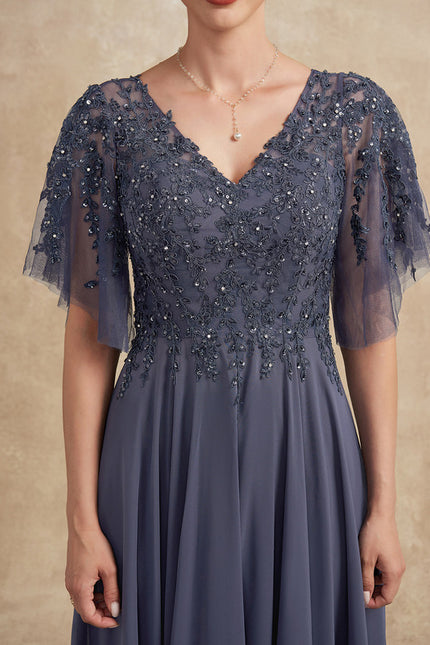 Robe Trapèze Satinée Étoilée - gallery 1