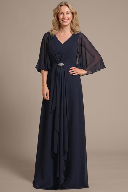 Robe Trapèze Nuit Marine Chic - gallery 3
