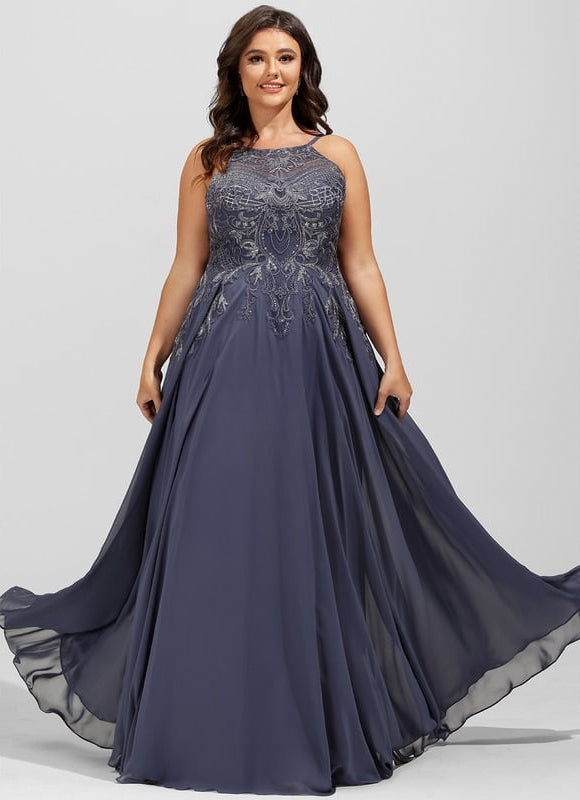 Robe Trapèze Nuit Épurée - gallery 7