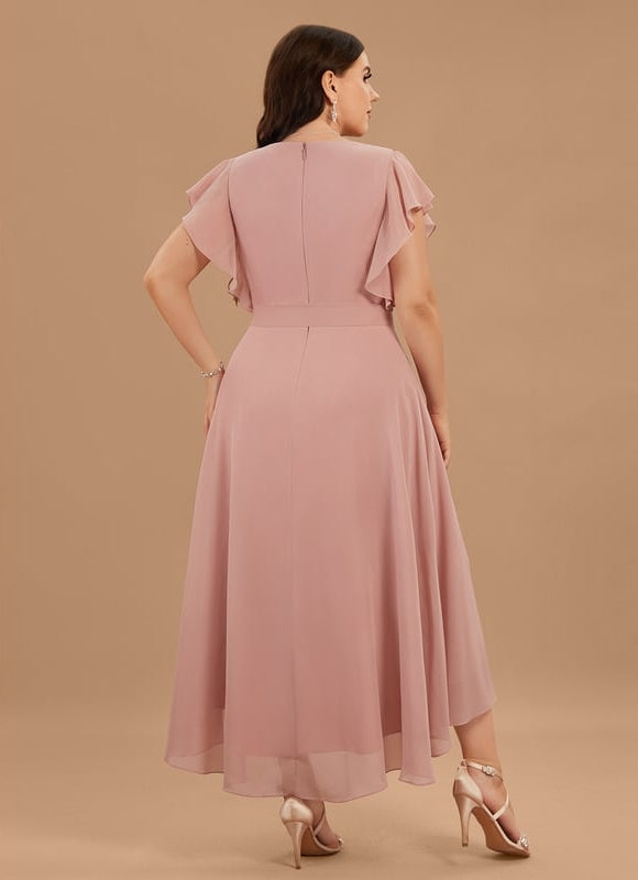 Robe Trapèze Flottante Verte - gallery 8