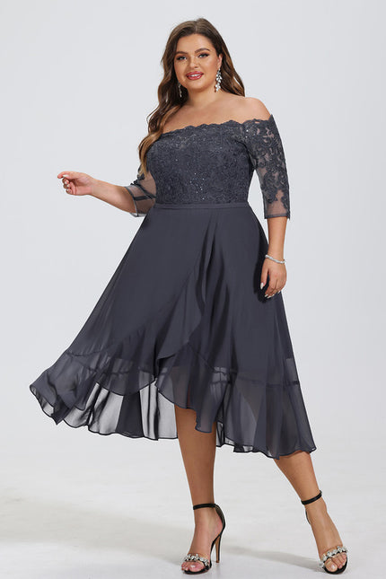 Robe Trapèze Lueur De Soirée - gallery 6