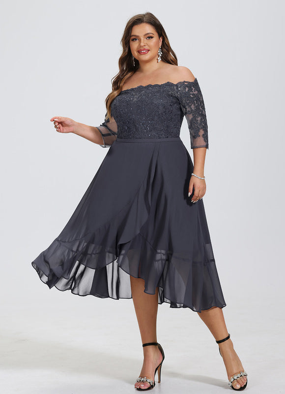 Robe Trapèze Lueur De Soirée - gallery 6