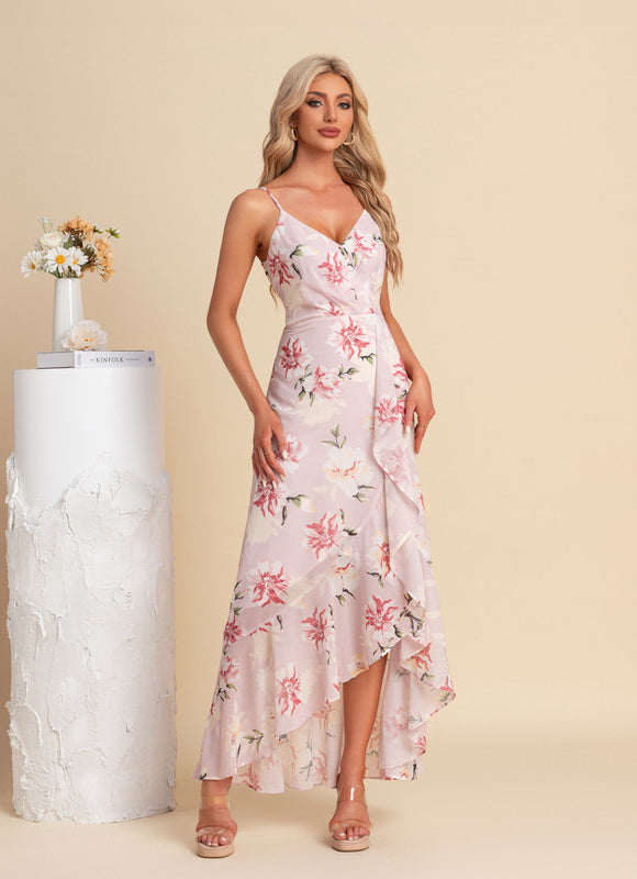 Robe Trapèze Florale Évoquée - gallery 2