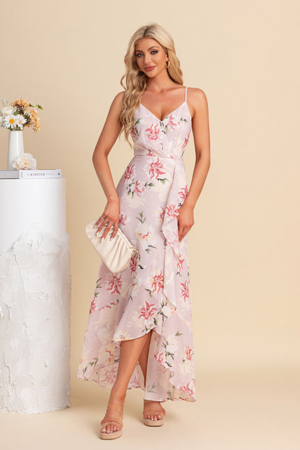 Robe Trapèze Florale Évoquée