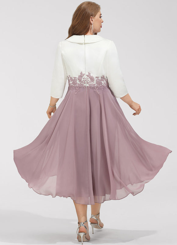 Robe Trapèze Élégance Lavande - gallery 8