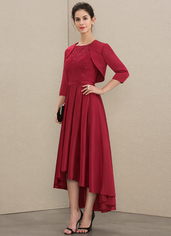 Robe Trapèze Éclat Rouge Velours - gallery 5