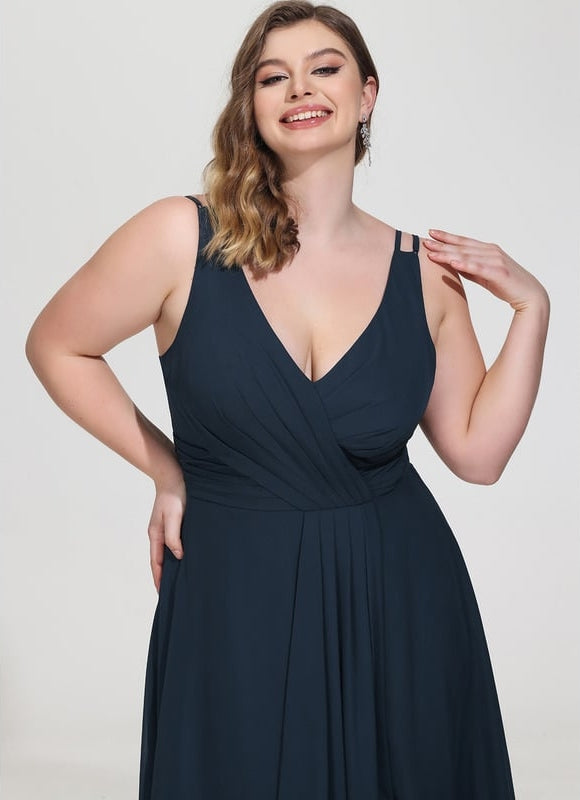 Robe Trapèze Mousseline Fendue - gallery 9