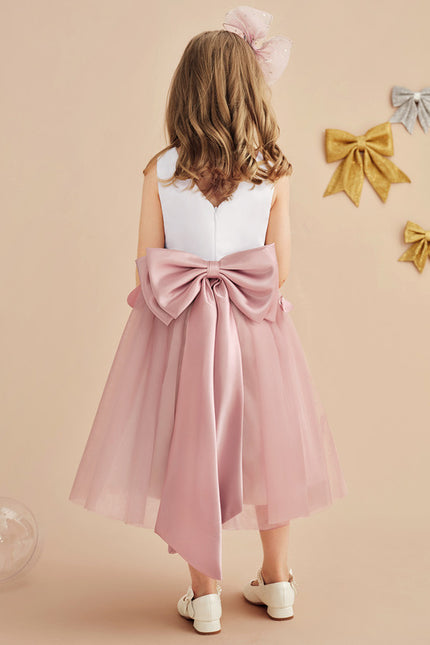 Robe Trapèze Fleur De Satin - gallery 3