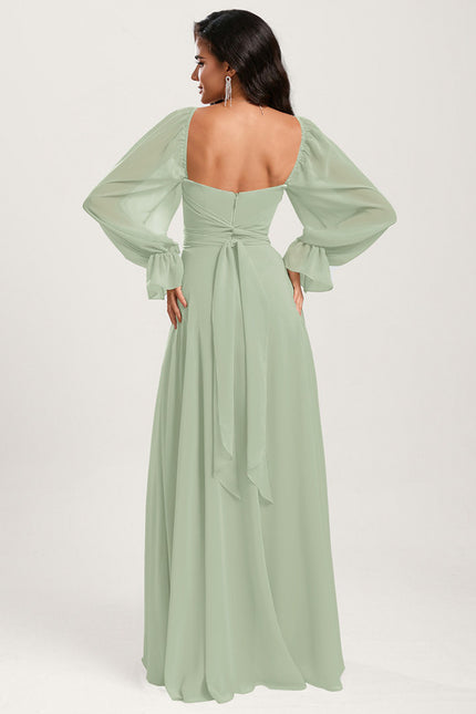 Robe Trapèze Sereine Vert - gallery 5