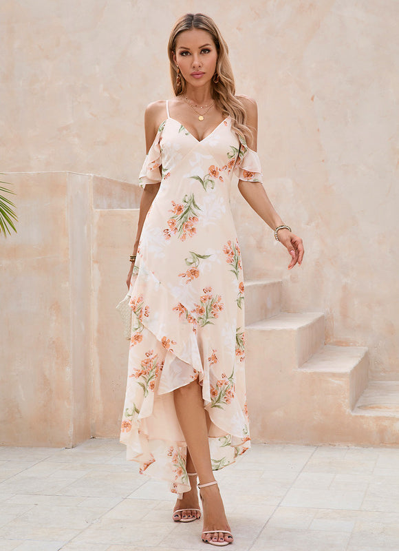 Robe Trapèze Florale Évoquée - gallery 2