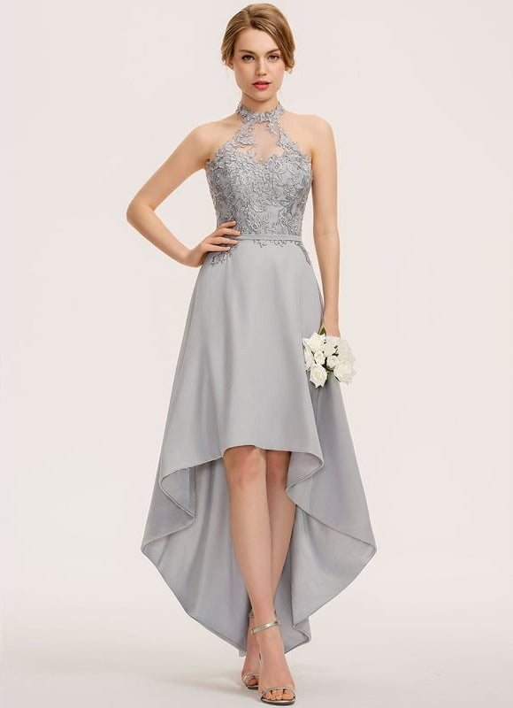 Robe Trapèze Sérénité Dentelle Céleste - gallery 1