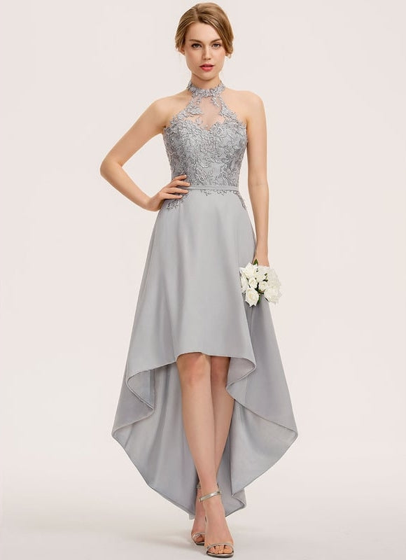 Robe Trapèze Sérénité Dentelle Céleste - gallery 1