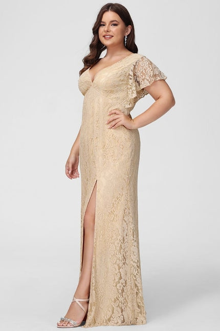 Robe Trapèze Dentelle Lavande - gallery 8