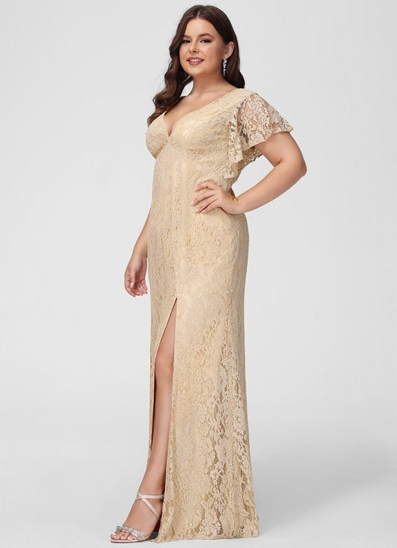 Robe Trapèze Dentelle Lavande - gallery 8