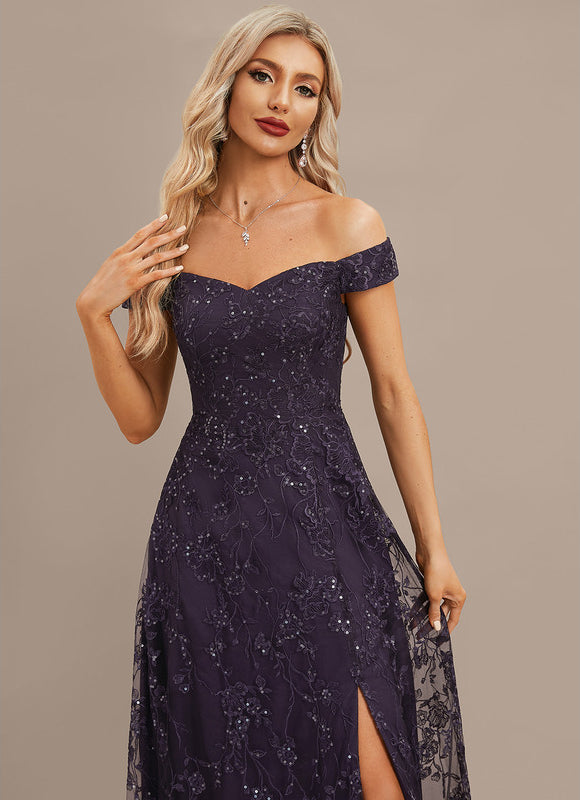 Robe Trapèze Élégance Violette - gallery 2