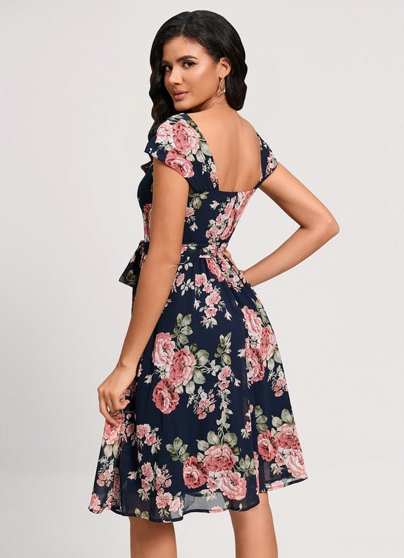 Robe Trapèze Rêve Floral Nocturne - gallery 1