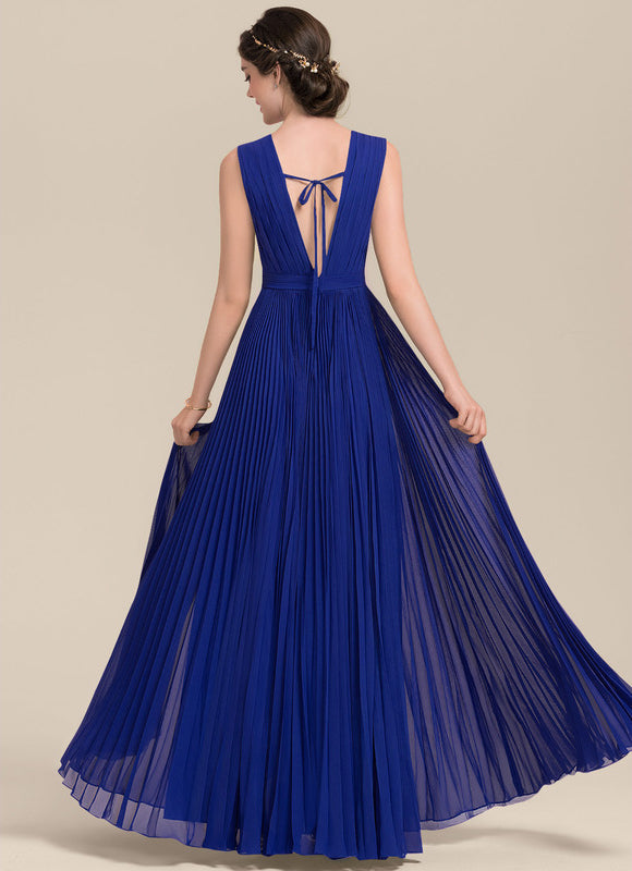 Robe Trapèze Ruban De Myrtille - gallery 1