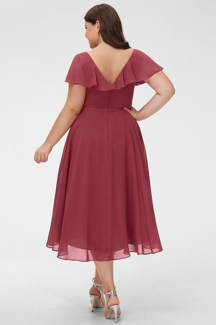Robe Trapèze Flottante Verte - gallery 8