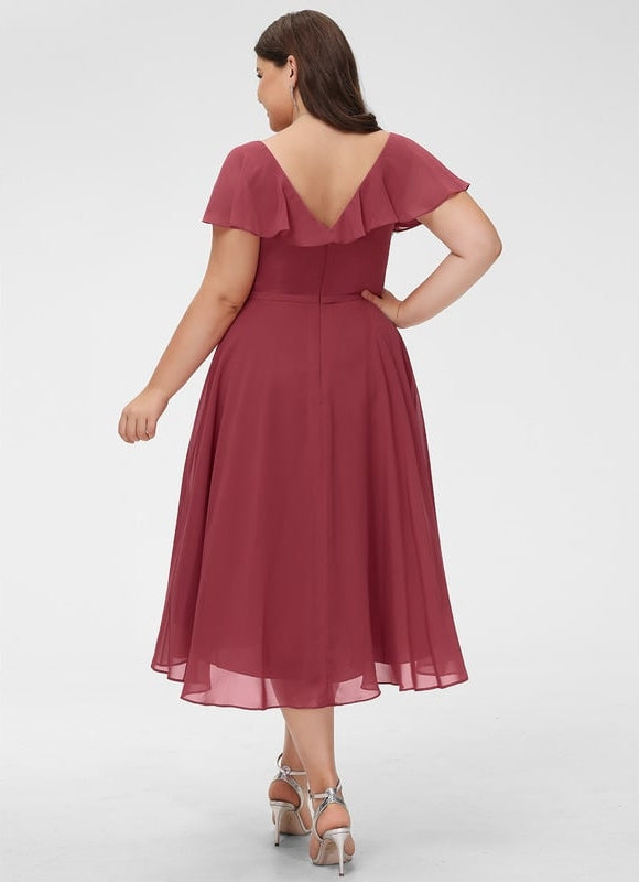 Robe Trapèze Fluide Asymétrique - gallery 8