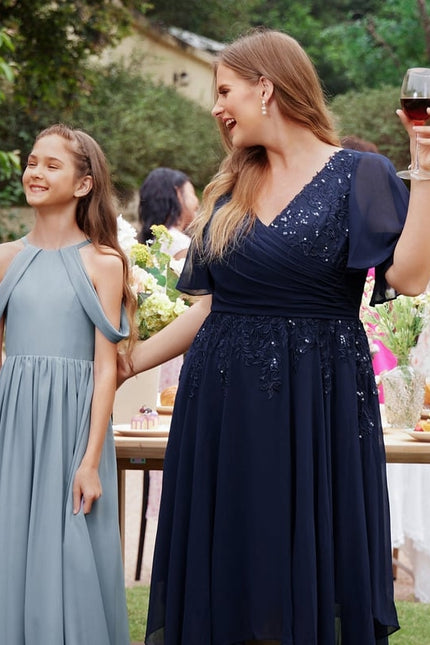 Robe Trapèze Chic Noir Dentelle - gallery 7