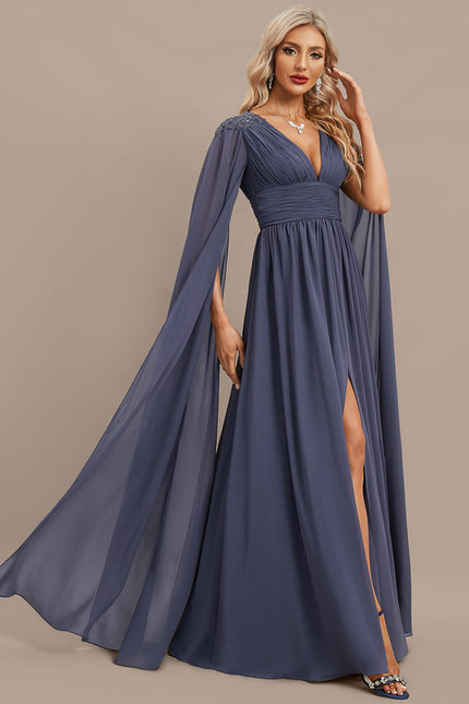 Robe Trapèze Nuit Céleste Satinée - gallery 5