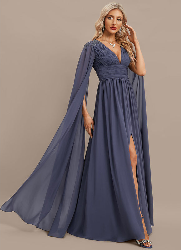 Robe Trapèze Nuit Céleste Satinée - gallery 5