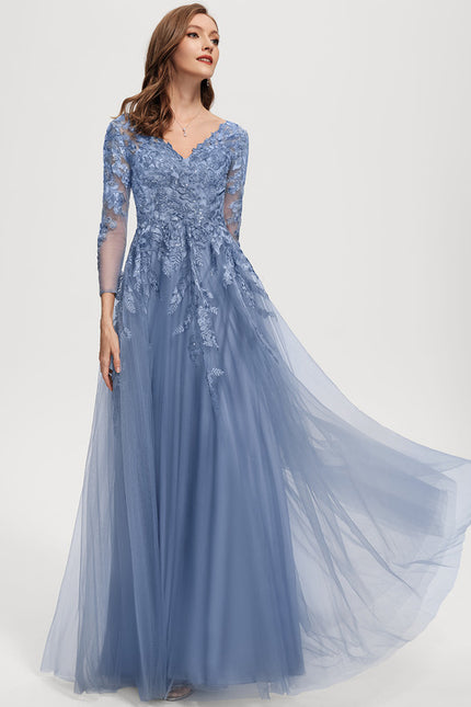 Robe Trapèze Élégance Grise Tulle
