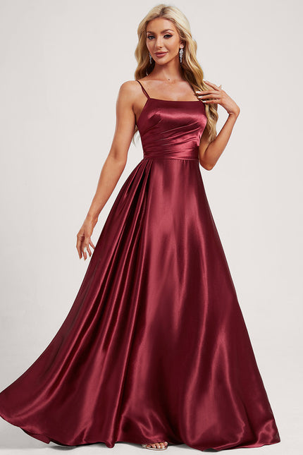 Robe Trapèze Satinée Dorée