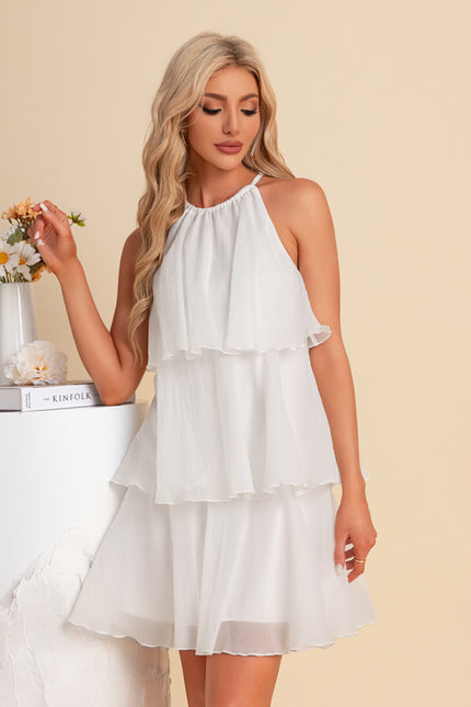 Robe Trapèze Halter Fluidité