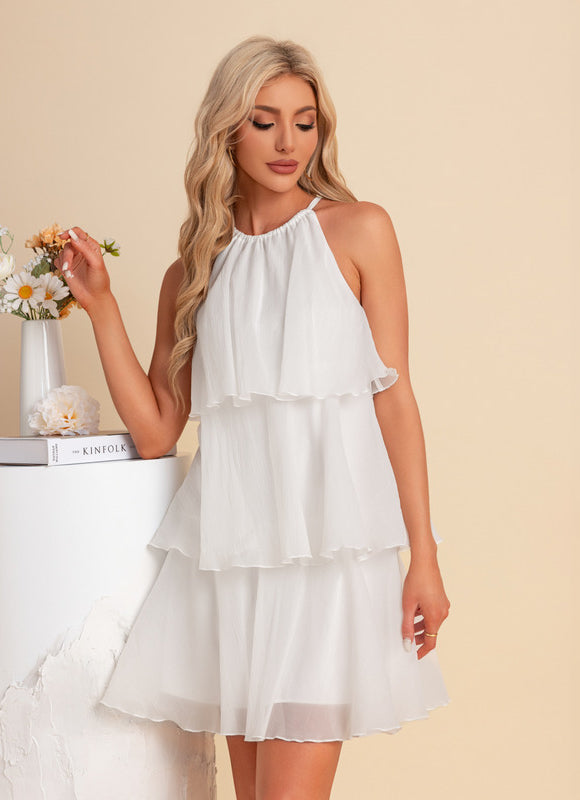 Robe Trapèze Halter Fluidité