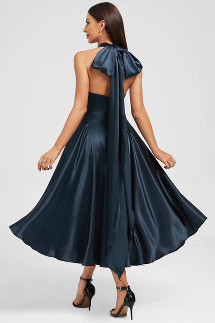Robe Trapèze Satin Nuit Chic - gallery 3