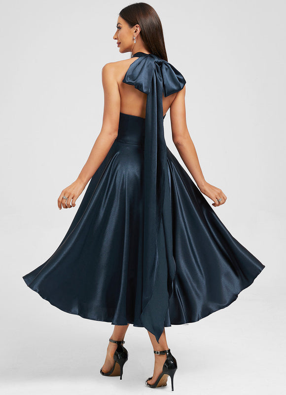 Robe Trapèze Satin Nuit Chic - gallery 3