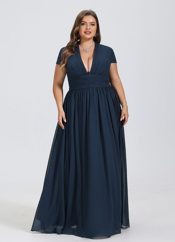 Robe Trapèze Élégante Mousseline - gallery 8