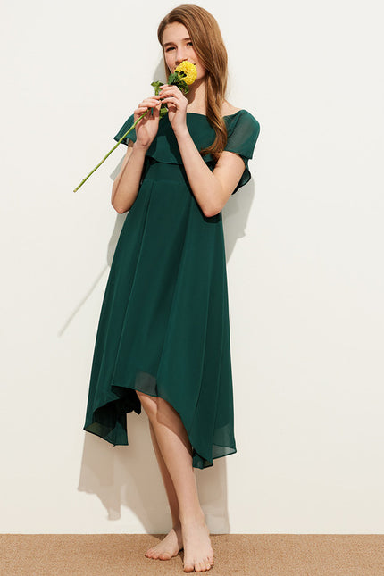 Robe Trapèze Élément Vaporeux - gallery 3