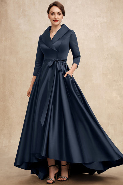 Robe Trapèze Nuit Satinée Élégante