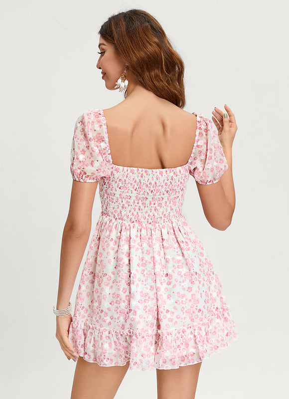Robe Trapèze Floral Douceur - gallery 5