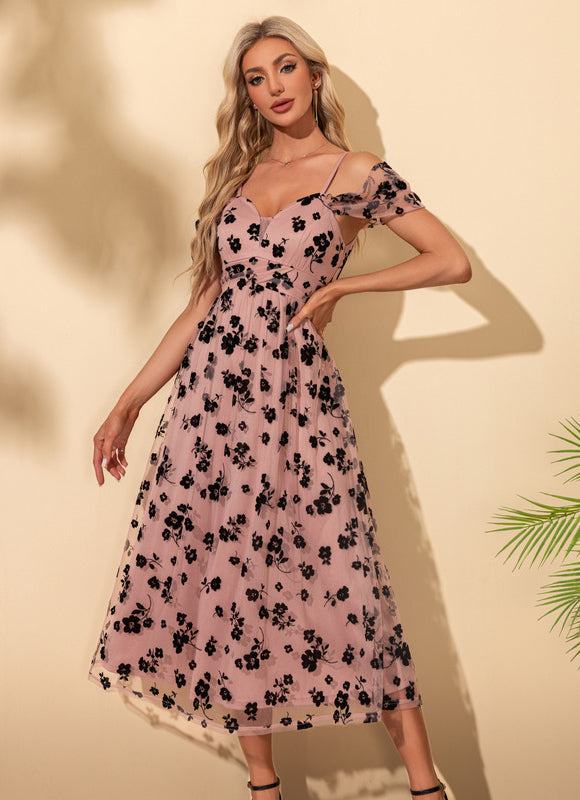 Robe Trapèze Rose Sombre