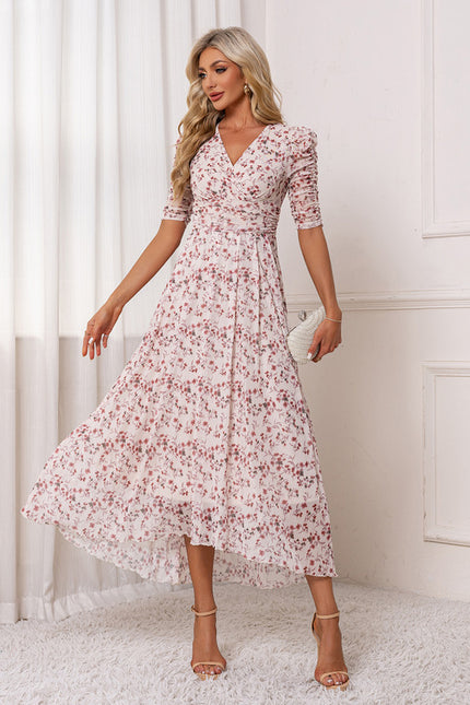 Robe Trapèze Éclat Floral - gallery 4