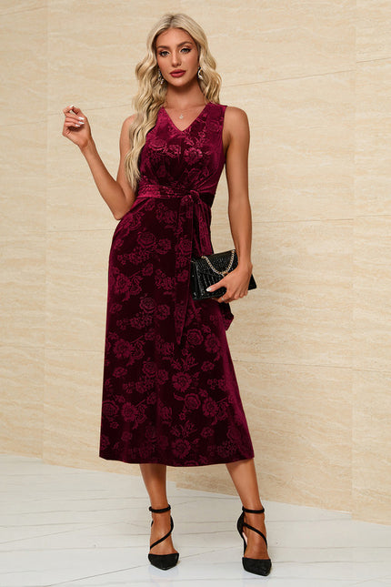 Robe Trapeze Velours - gallery 3