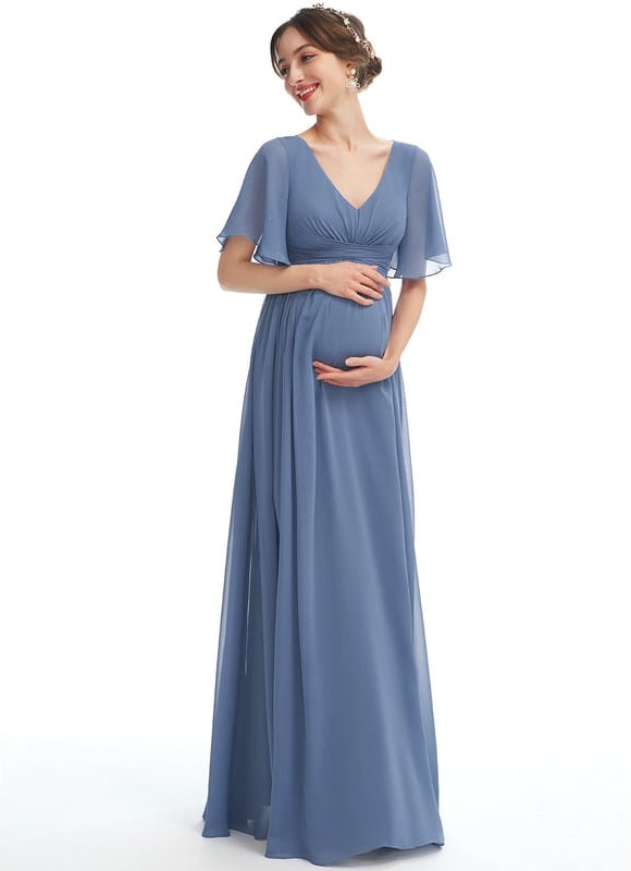 Robe Trapèze Maternité Fluidité - gallery 2