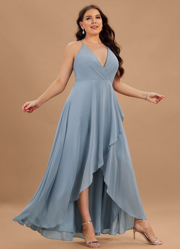 Robe Trapèze Aérienne Vert Pâle - gallery 7