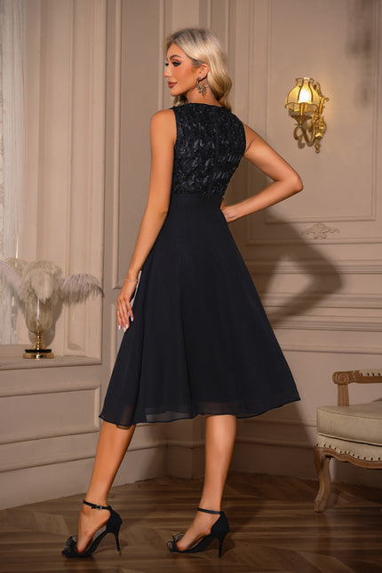 Robe Trapeze Rose Poudré - gallery 1