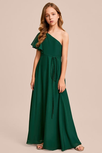 Robe Trapèze Verte Évanescente - gallery 4