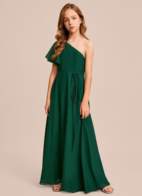 Robe Trapèze Verte Évanescente - gallery 4