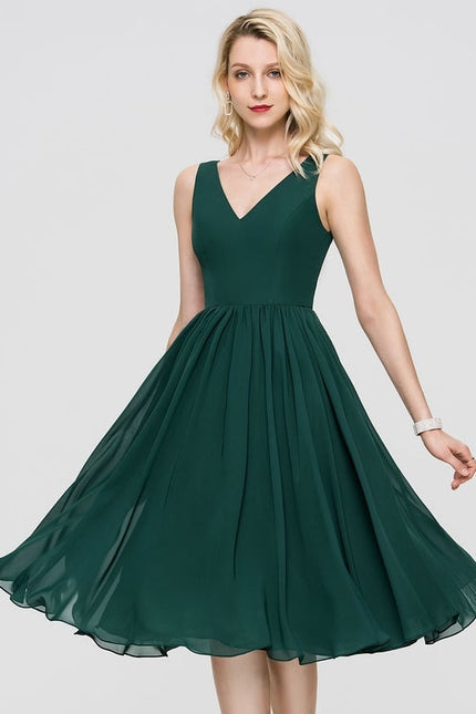 Robe Trapèze Drapé Élégant Chic