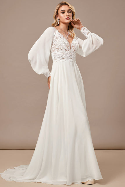 Robe Trapèze Éthérée Satinée - gallery 1